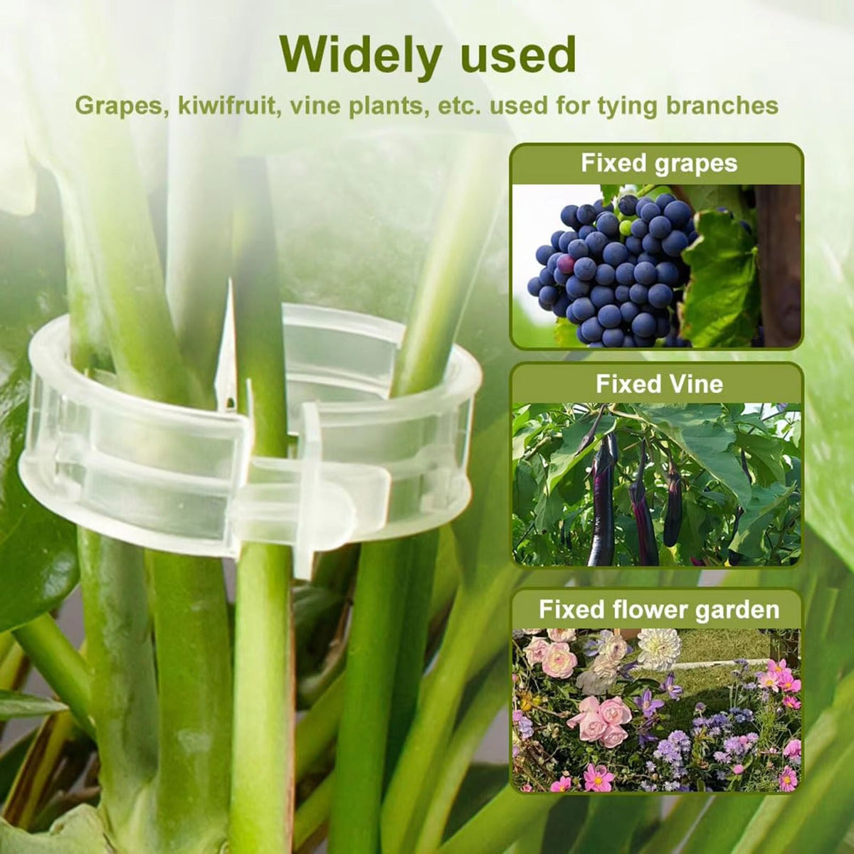 (100 Pcs) Plant Clips for Climbing